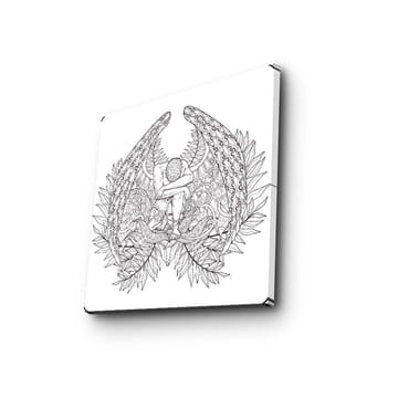 Dekorativ Canvastavla 45x45 cm - Flerfärgad - Inredning - Tavlor & posters - Canvastavla