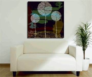 Dekorativ Canvastavla 45x45 cm - Flerfärgad - Inredning - Tavlor & posters - Canvastavla