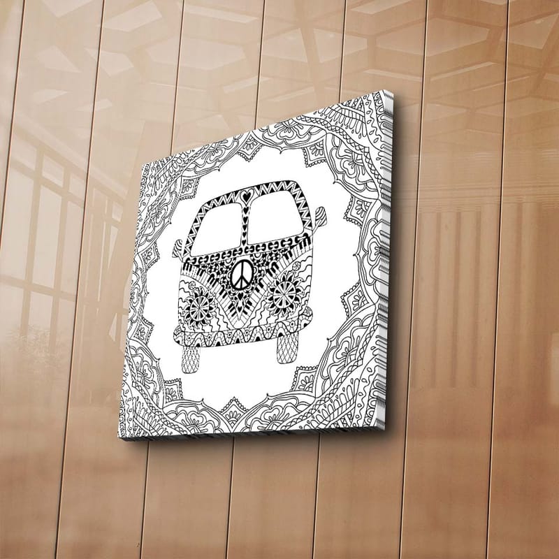 Dekorativ Canvastavla 45x45 cm - Flerfärgad - Inredning - Tavlor & posters - Canvastavla