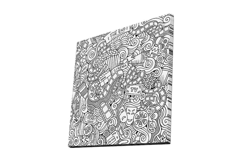 Dekorativ Canvastavla 45x45 cm - Flerfärgad - Inredning - Tavlor & posters - Canvastavla