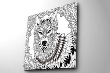 Dekorativ Canvastavla 45x45 cm - Flerfärgad - Inredning - Tavlor & posters - Canvastavla