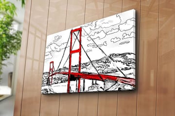 Dekorativ Canvastavla 45x70 cm - Flerfärgad - Inredning - Tavlor & posters - Canvastavla