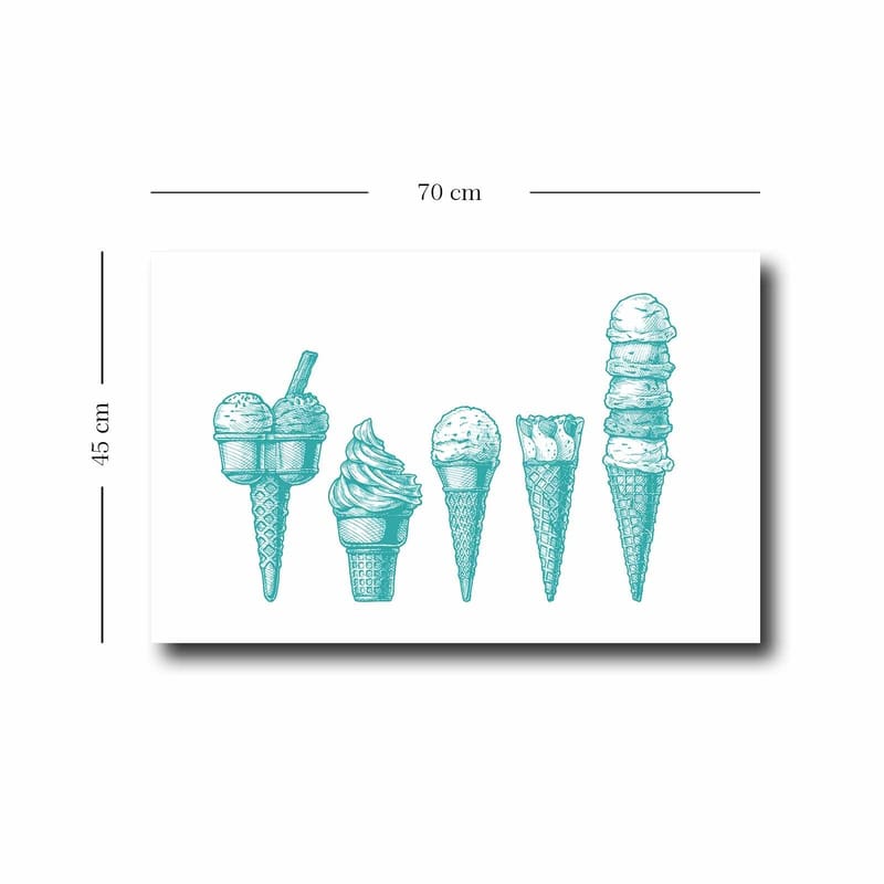 Dekorativ Canvastavla 45x70 cm - Flerfärgad - Inredning - Tavlor & posters - Canvastavla