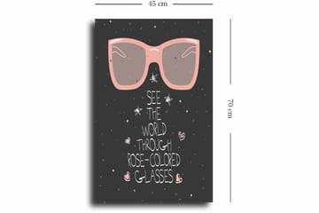 Dekorativ Canvastavla 45x70 cm - Flerfärgad - Inredning - Tavlor & posters - Canvastavla