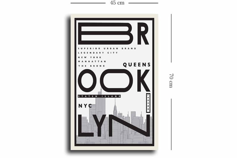 Dekorativ Canvastavla 45x70 cm - Flerfärgad - Inredning - Tavlor & posters - Canvastavla