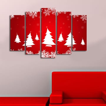Dekorativ Canvastavla 5-Delar 19x70 cm - Flerfärgad - Inredning - Tavlor & posters - Canvastavla