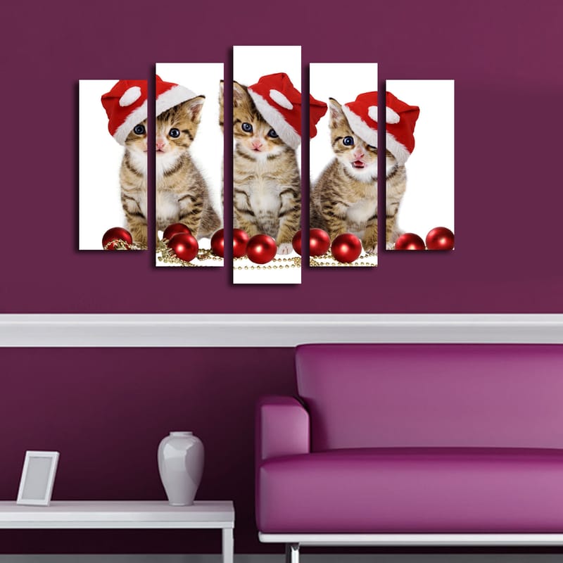 Dekorativ Canvastavla 5-Delar 19x70 cm - Flerfärgad - Inredning - Tavlor & posters - Canvastavla
