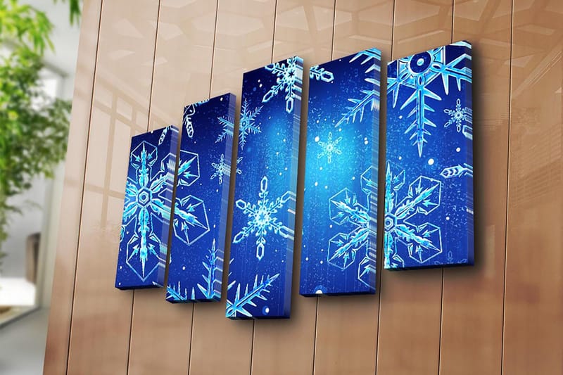 Dekorativ Canvastavla 5-Delar 19x70 cm - Flerfärgad - Inredning - Tavlor & posters - Canvastavla