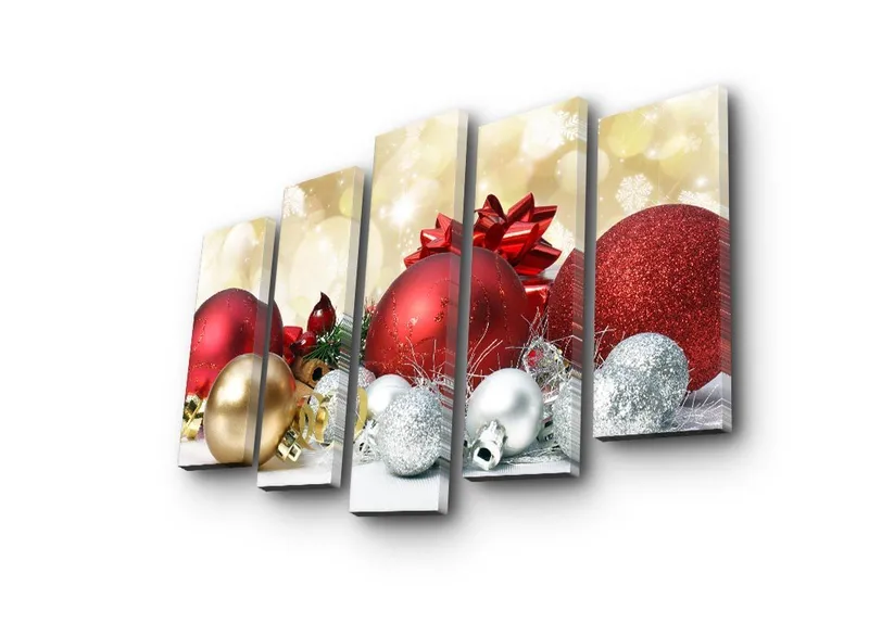 Dekorativ Canvastavla 5-Delar 19x70 cm, Flerfärgad