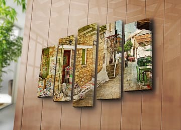 Dekorativ Canvastavla 5-Delar 70x19 cm - Flerfärgad - Inredning - Tavlor & posters - Canvastavla
