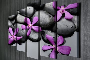 Dekorativ Canvastavla 5-Delar 70x20 cm - Flerfärgad - Inredning - Tavlor & posters - Canvastavla