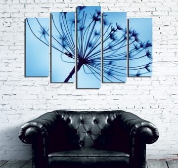 Dekorativ Canvastavla 5-Delar 70x20 cm - Flerfärgad - Inredning - Tavlor & posters - Canvastavla