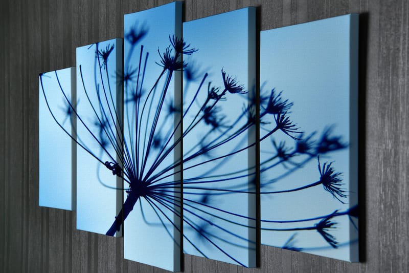 Dekorativ Canvastavla 5-Delar 70x20 cm - Flerfärgad - Inredning - Tavlor & posters - Canvastavla