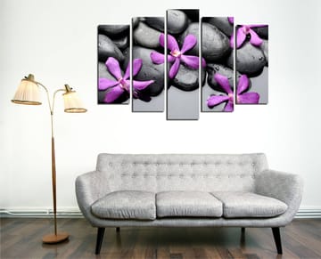 Dekorativ Canvastavla 5-Delar 70x20 cm - Flerfärgad - Inredning - Tavlor & posters - Canvastavla