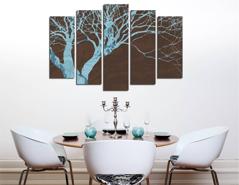 Dekorativ Canvastavla 5-Delar 70x20 cm, Flerfärgad