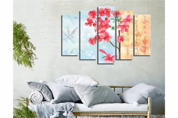 Dekorativ Canvastavla 5-Delar 70x20 cm - Flerfärgad - Inredning - Tavlor & posters - Canvastavla