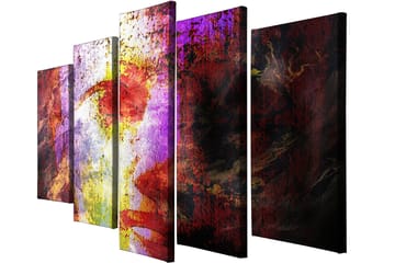 Dekorativ Canvastavla 5-Delar 70x20 cm - Flerfärgad - Inredning - Tavlor & posters - Canvastavla