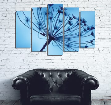 Dekorativ Canvastavla 5-Delar 70x20 cm - Flerfärgad - Inredning - Tavlor & posters - Canvastavla