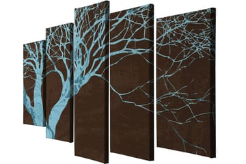 Dekorativ Canvastavla 5-Delar 70x20 cm - Flerfärgad - Inredning - Tavlor & posters - Canvastavla