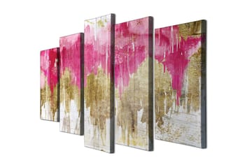 Dekorativ Canvastavla 5-Delar 70x20 cm - Flerfärgad - Inredning - Tavlor & posters - Canvastavla
