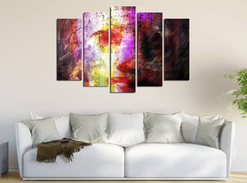 Dekorativ Canvastavla 5-Delar 70x20 cm - Flerfärgad - Inredning - Tavlor & posters - Canvastavla
