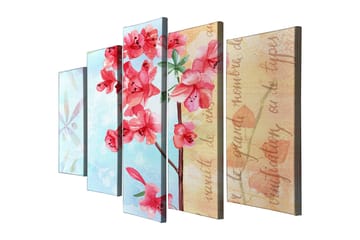 Dekorativ Canvastavla 5-Delar 70x20 cm - Flerfärgad - Inredning - Tavlor & posters - Canvastavla