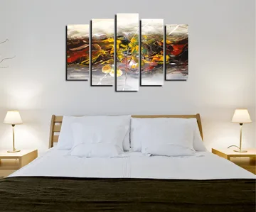 Dekorativ Canvastavla 5-Delar 70x20 cm - Flerfärgad - Inredning - Tavlor & posters - Canvastavla