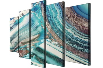 Dekorativ Canvastavla 5-Delar 70x20 cm - Flerfärgad - Inredning - Tavlor & posters - Canvastavla