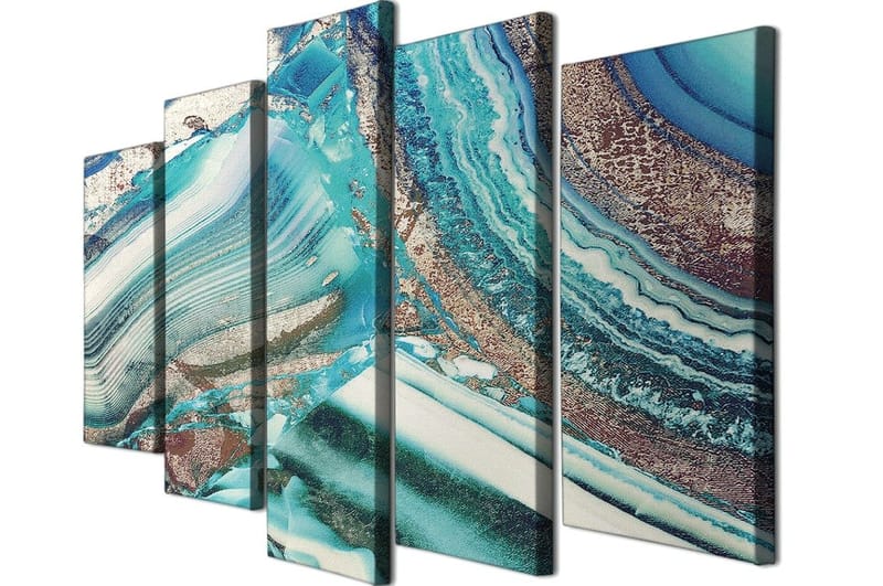 Dekorativ Canvastavla 5-Delar 70x20 cm - Flerfärgad - Inredning - Tavlor & posters - Canvastavla