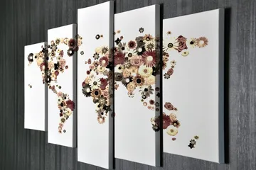 Dekorativ Canvastavla 5-Delar 70x20 cm - Flerfärgad - Inredning - Tavlor & posters - Canvastavla