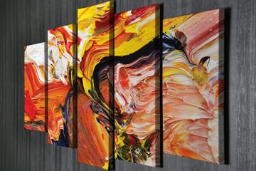 Dekorativ Canvastavla 5-Delar 70x20 cm - Flerfärgad - Inredning - Tavlor & posters - Canvastavla