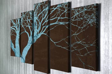 Dekorativ Canvastavla 5-Delar 70x20 cm - Flerfärgad - Inredning - Tavlor & posters - Canvastavla