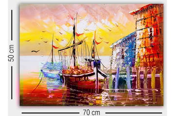 Dekorativ Canvastavla 50x70 cm - Flerfärgad - Inredning - Tavlor & posters - Canvastavla