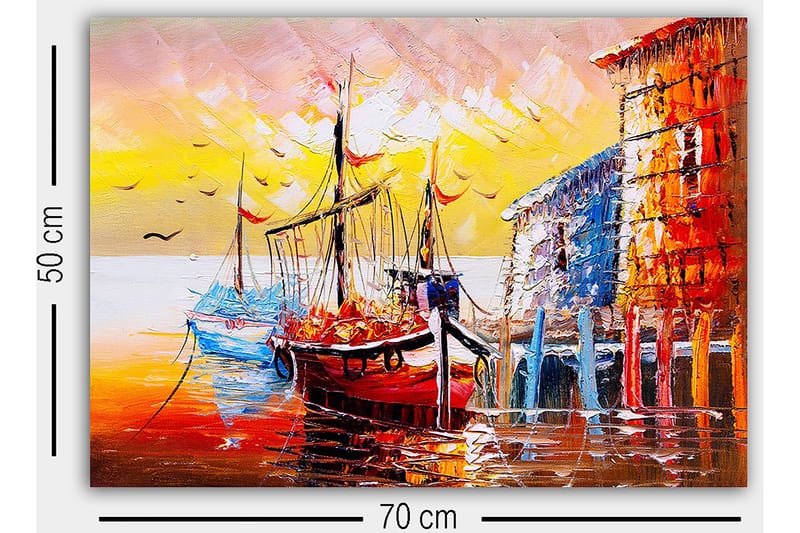 Dekorativ Canvastavla 50x70 cm - Flerfärgad - Inredning - Tavlor & posters - Canvastavla