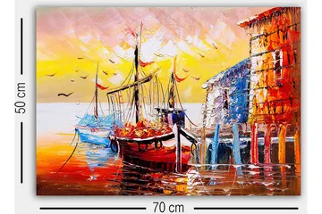Dekorativ Canvastavla 50x70 cm - Flerfärgad - Inredning - Tavlor & posters - Canvastavla
