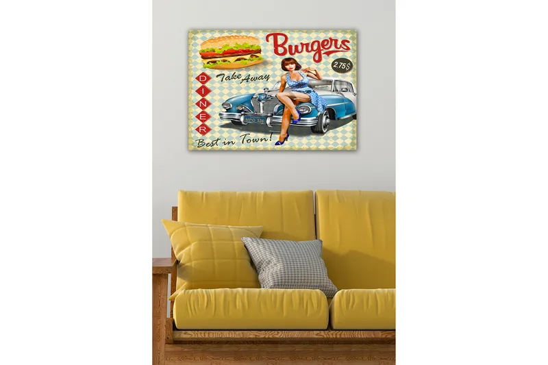 Dekorativ Canvastavla 50x70 cm, Flerfärgad