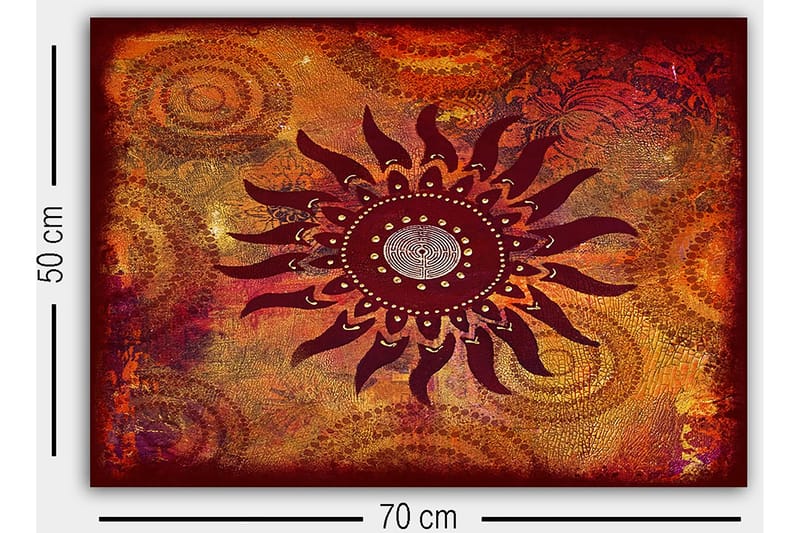 Dekorativ Canvastavla 50x70 cm - Flerfärgad - Inredning - Tavlor & posters - Canvastavla