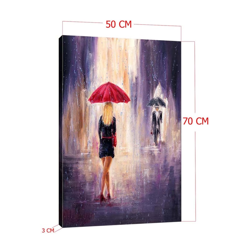 Dekorativ Canvastavla 50x70 cm - Flerfärgad - Inredning - Tavlor & posters - Canvastavla