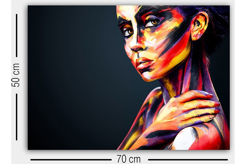 Dekorativ Canvastavla 50x70 cm - Flerfärgad - Inredning - Tavlor & posters - Canvastavla