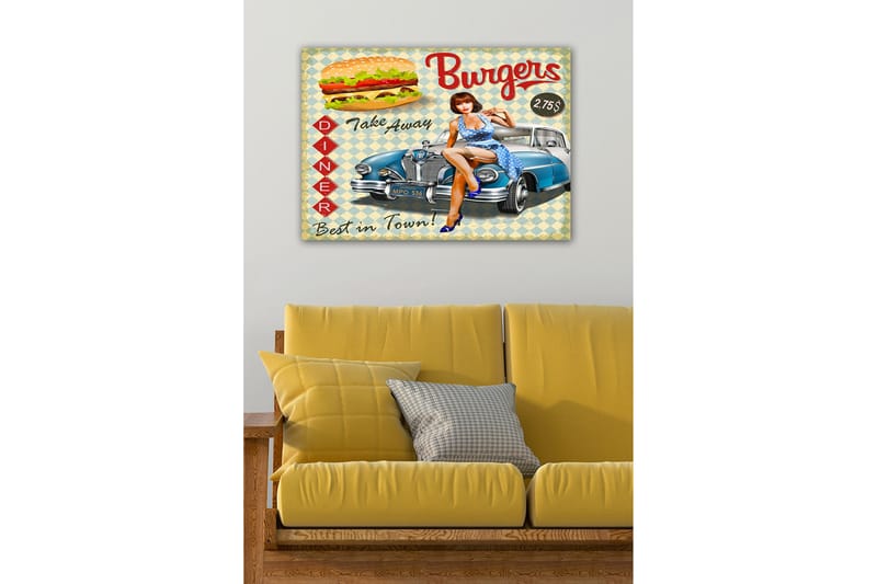 Dekorativ Canvastavla 50x70 cm - Flerfärgad - Inredning - Tavlor & posters - Canvastavla