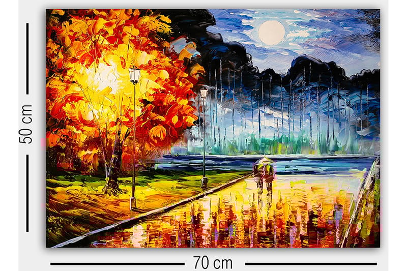 Dekorativ Canvastavla 50x70 cm - Flerfärgad - Inredning - Tavlor & posters - Canvastavla