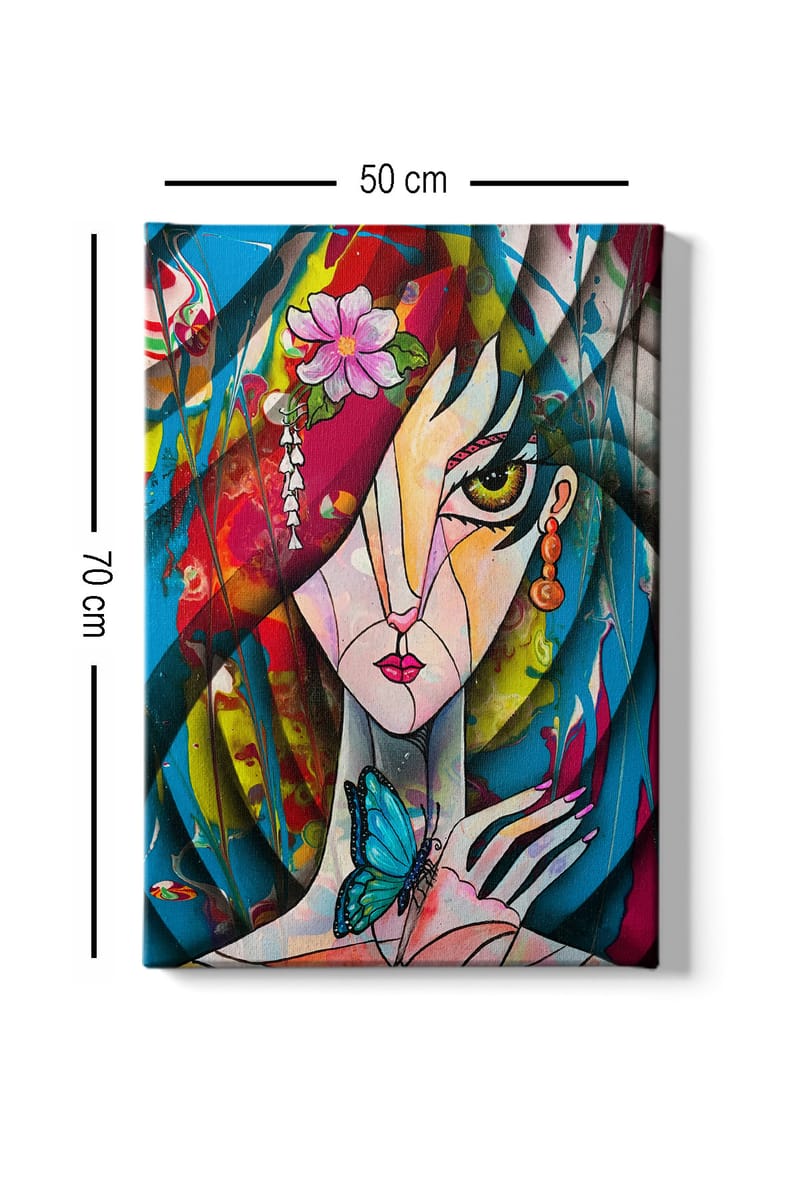 Dekorativ Canvastavla 50x70 cm - Flerfärgad - Inredning - Tavlor & posters - Canvastavla