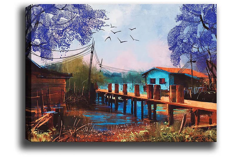 Dekorativ Canvastavla 50x70 cm - Flerfärgad - Inredning - Tavlor & posters - Canvastavla