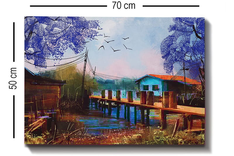 Dekorativ Canvastavla 50x70 cm - Flerfärgad - Inredning - Tavlor & posters - Canvastavla