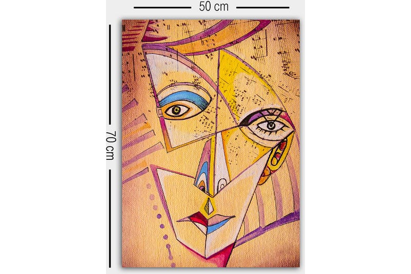 Dekorativ Canvastavla 50x70 cm - Flerfärgad - Inredning - Tavlor & posters - Canvastavla