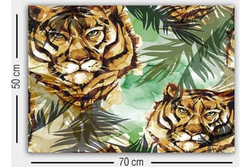 Dekorativ Canvastavla 50x70 cm - Flerfärgad - Inredning - Tavlor & posters - Canvastavla