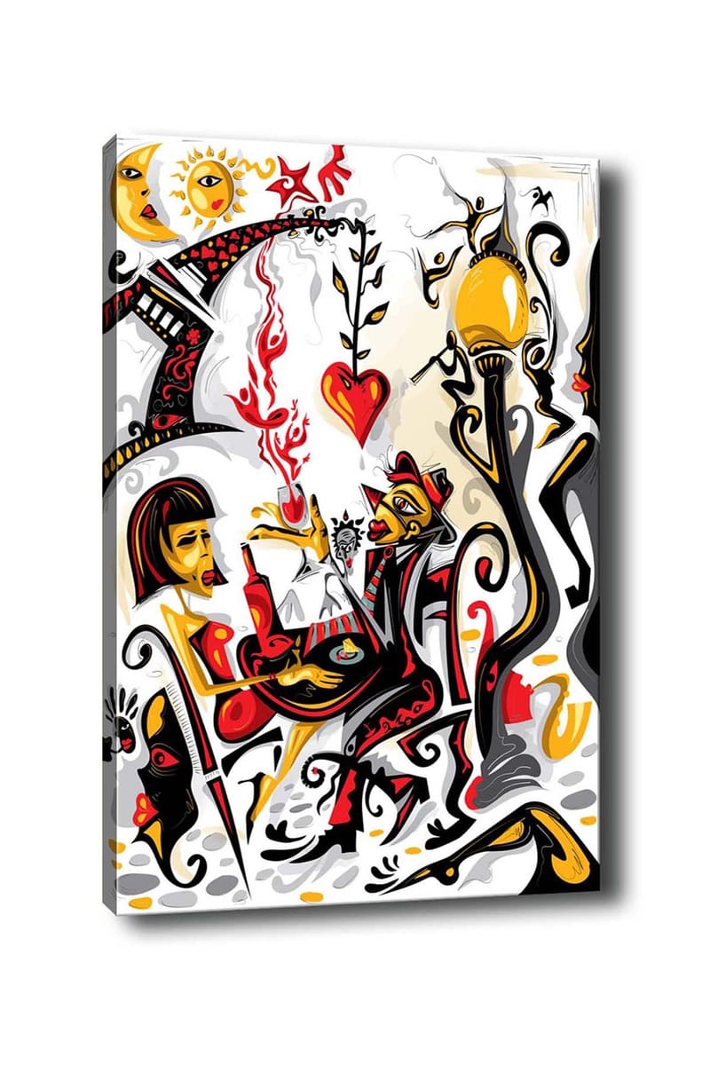 Dekorativ Canvastavla 50x70 cm, Flerfärgad