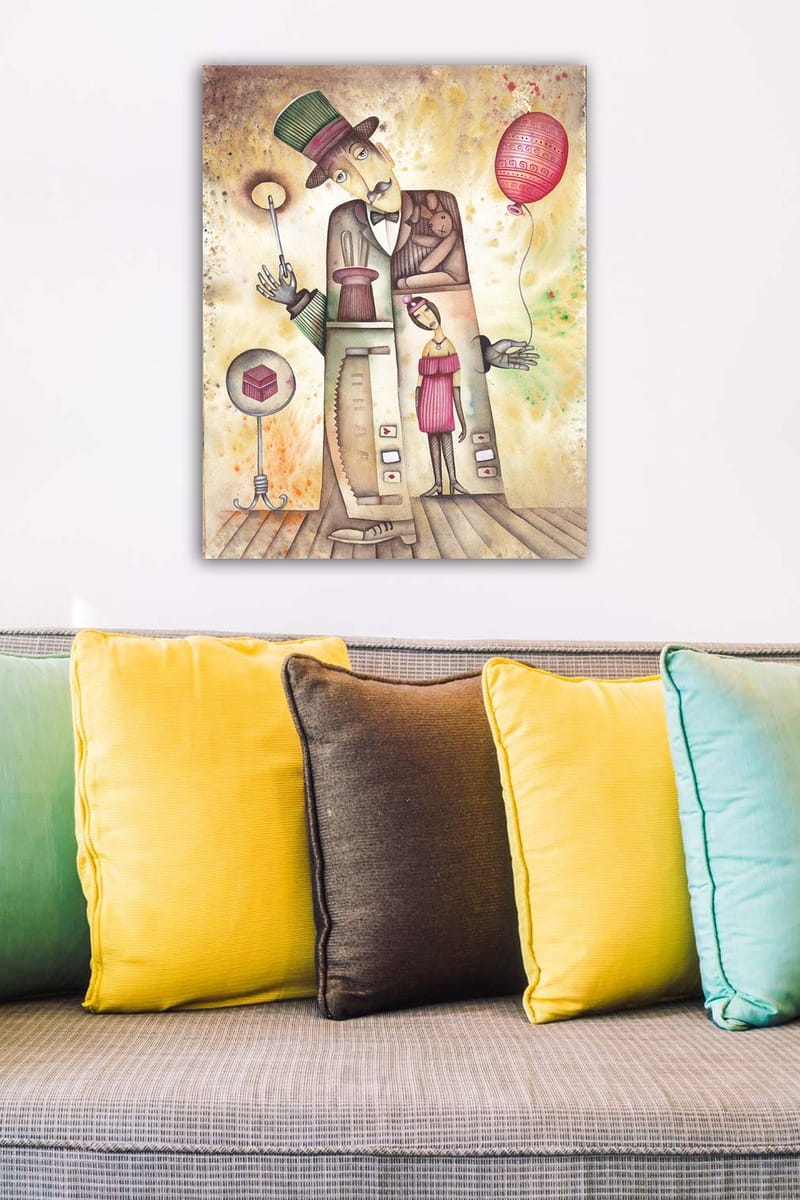 Dekorativ Canvastavla 50x70 cm - Flerfärgad - Inredning - Tavlor & posters - Canvastavla