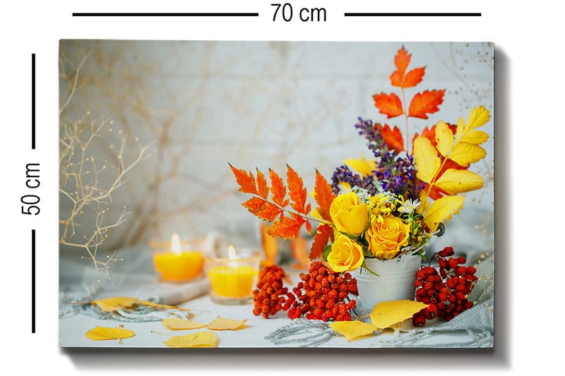 Dekorativ Canvastavla 50x70 cm - Flerfärgad - Inredning - Tavlor & posters - Canvastavla