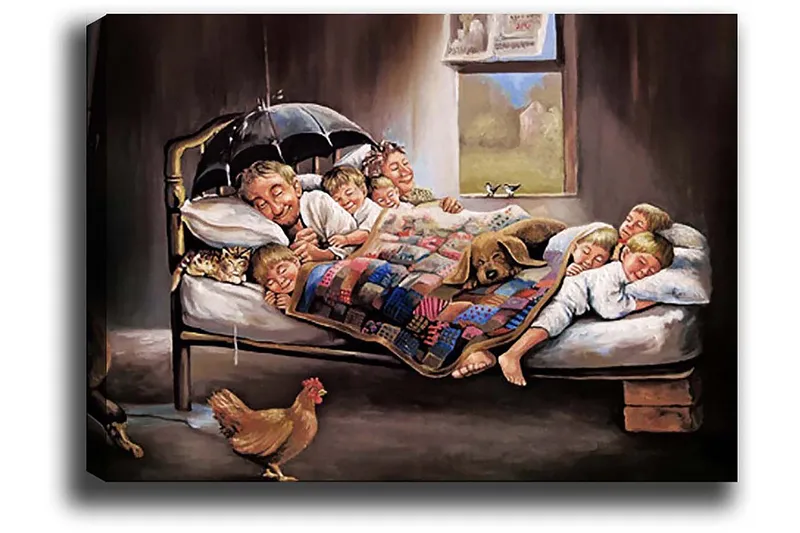 Dekorativ Canvastavla 50x70 cm - Flerfärgad - Inredning - Tavlor & posters - Canvastavla